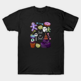 Halloween candy illustration Trick or Treat T-Shirt